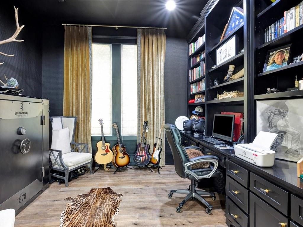 Home Office, Interior, Wood Texture Flooring