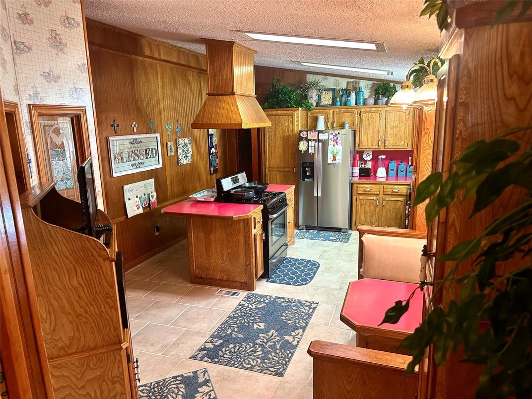 Interior, Kitchen, Wooden Walls