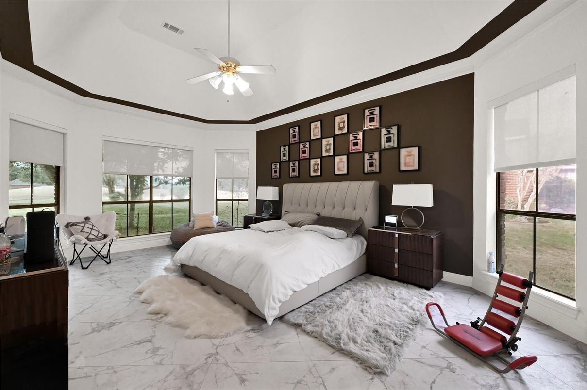Bedroom, Interior, Marble