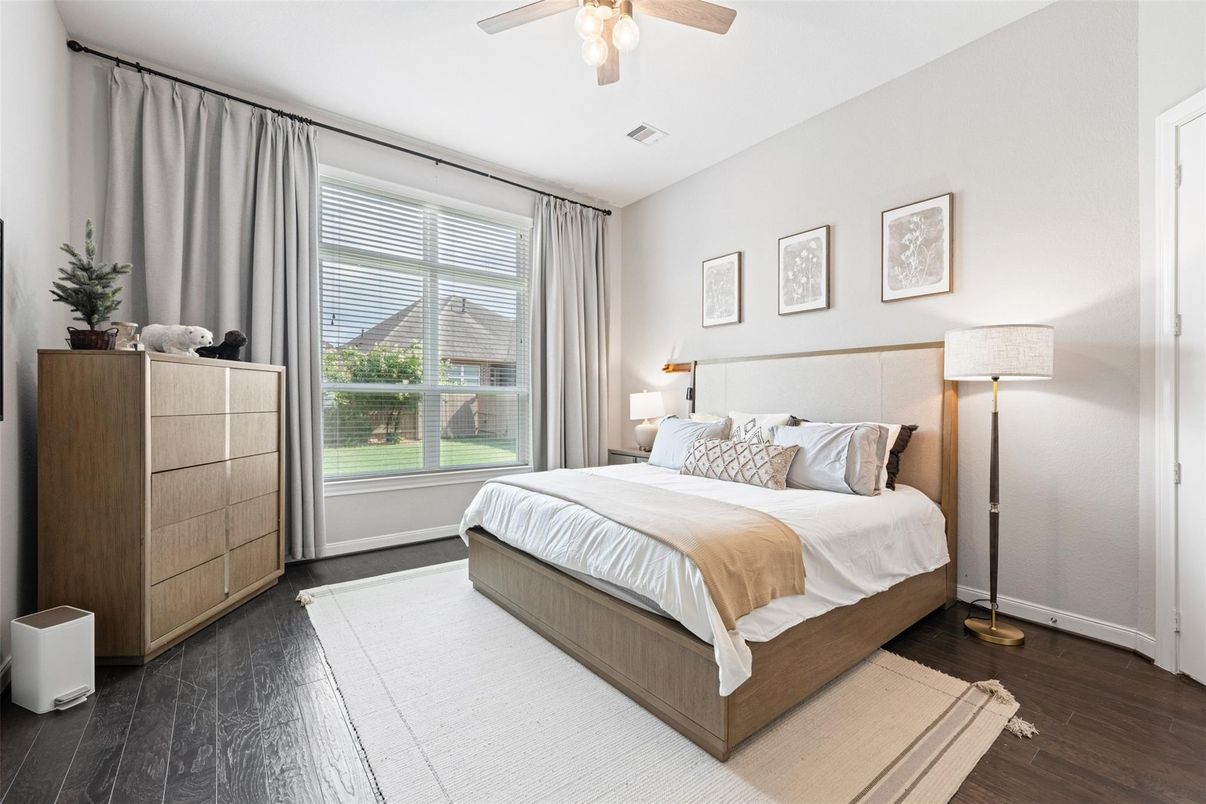 Bedroom, Interior, Wood Texture Flooring
