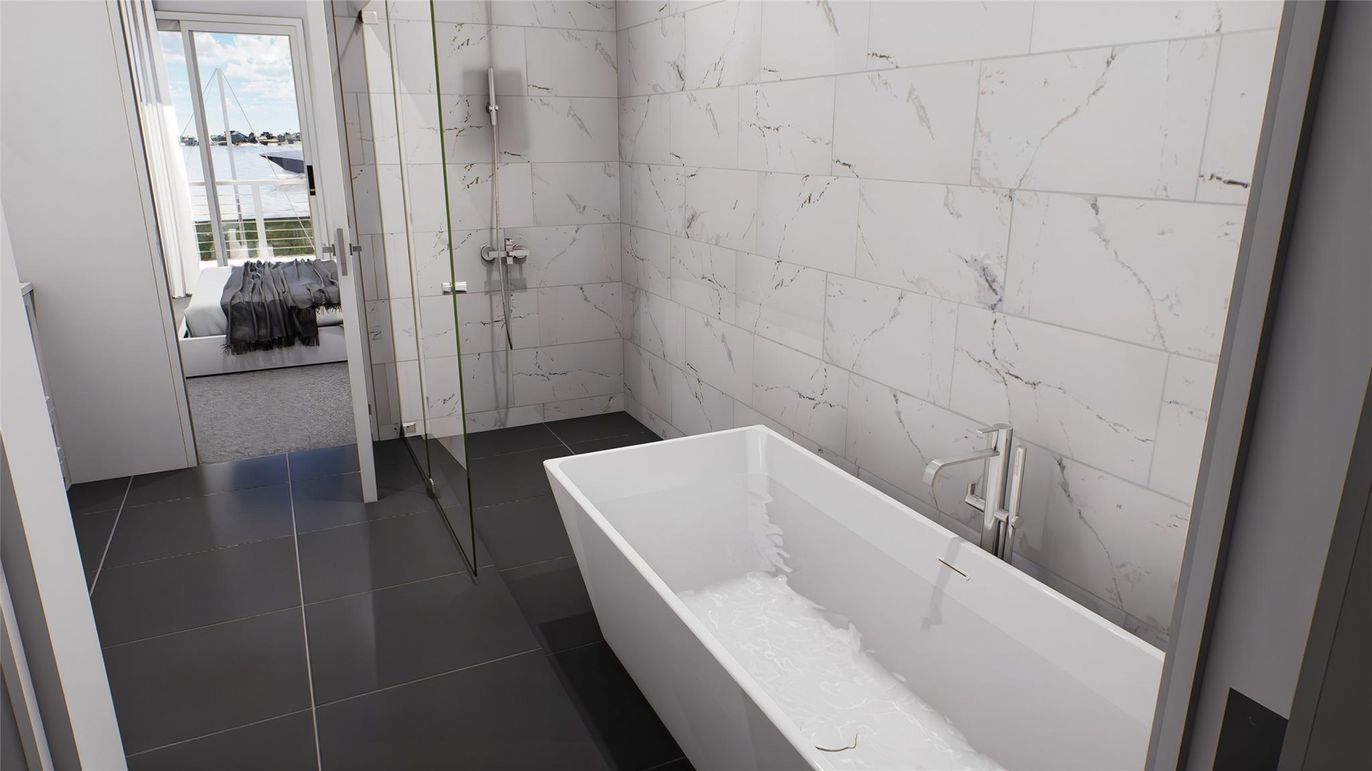 Bathroom, Interior, Marble Walls