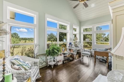 Interior, Sun Room, Wood Texture Flooring