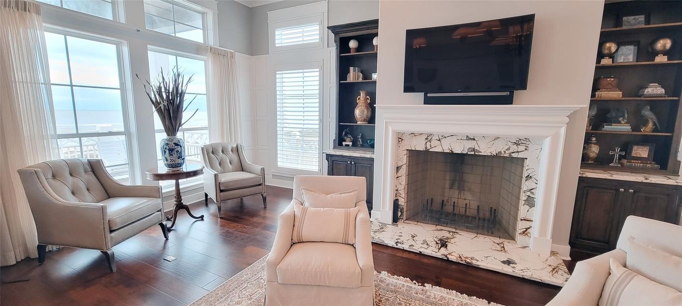 Fireplace, Interior, Wood Texture Flooring