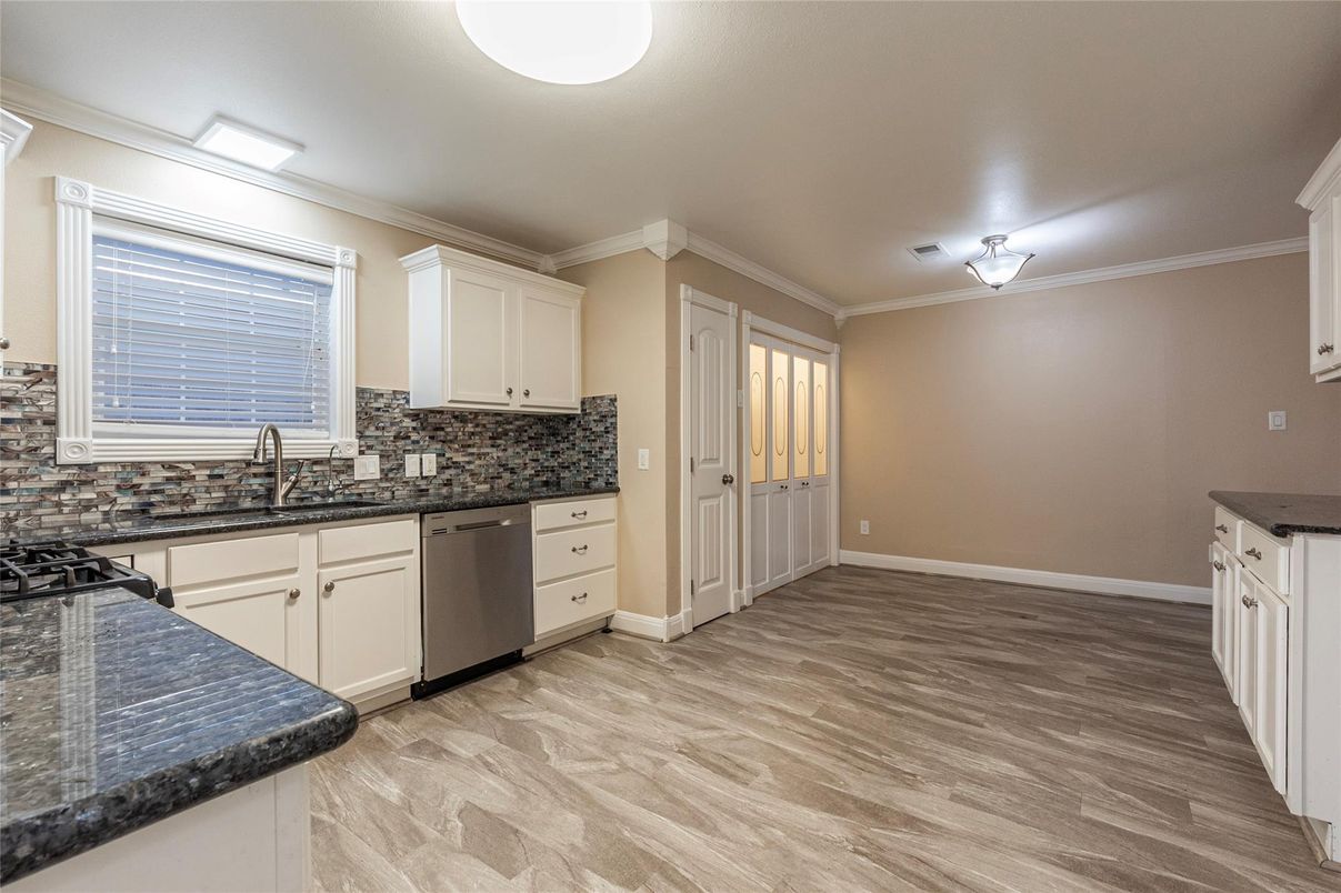 Interior, Kitchen, Wood Texture Flooring