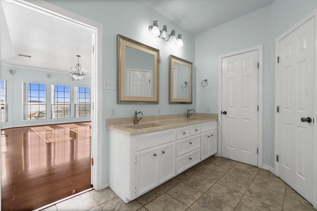 Bathroom, Chandelier, Dual Sink Vanities, Interior