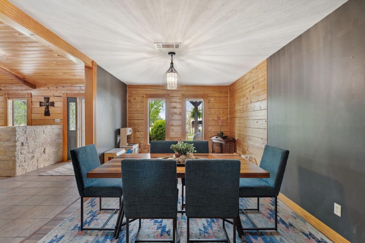 Dining room, Interior, Wooden Walls