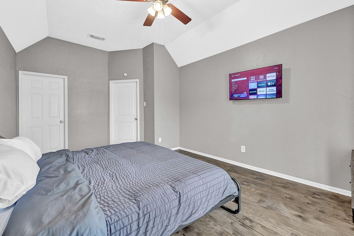 Bedroom, Interior, Wood Texture Flooring