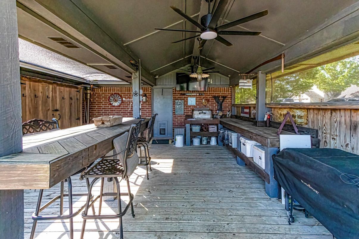 Interior, Stone Walls, Wood Texture Flooring
