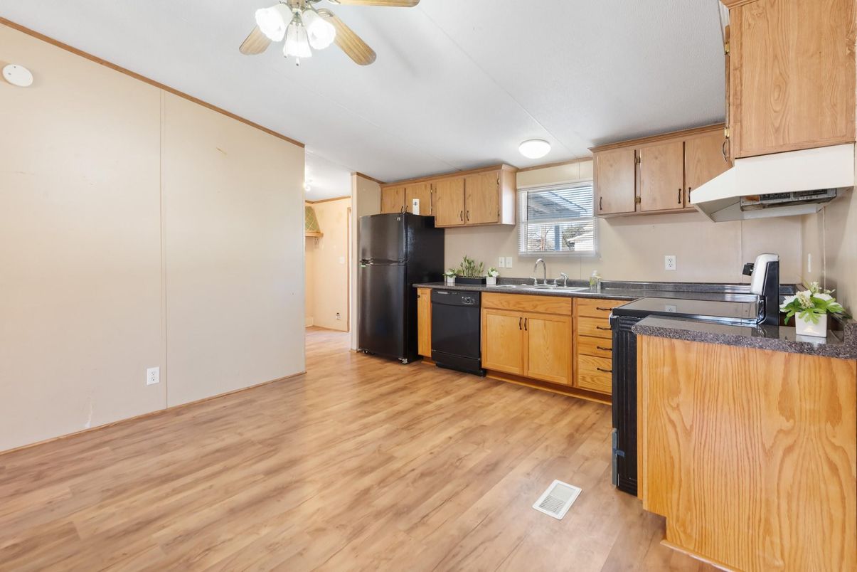 Interior, Kitchen, Wood Texture Flooring