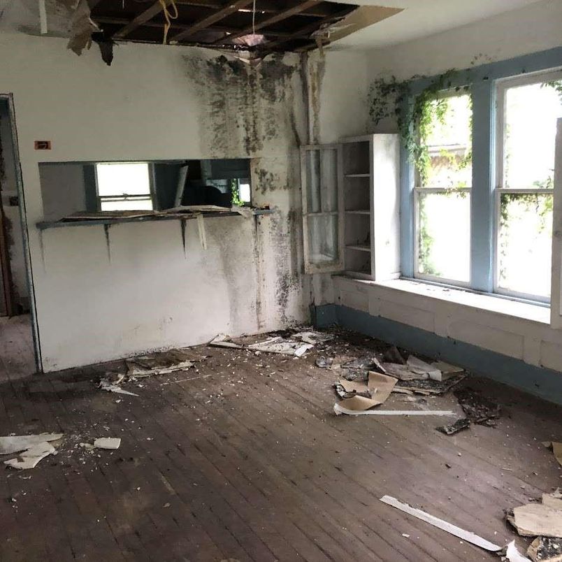 Empty room, Interior, Wooden Beams, Wood Texture Flooring