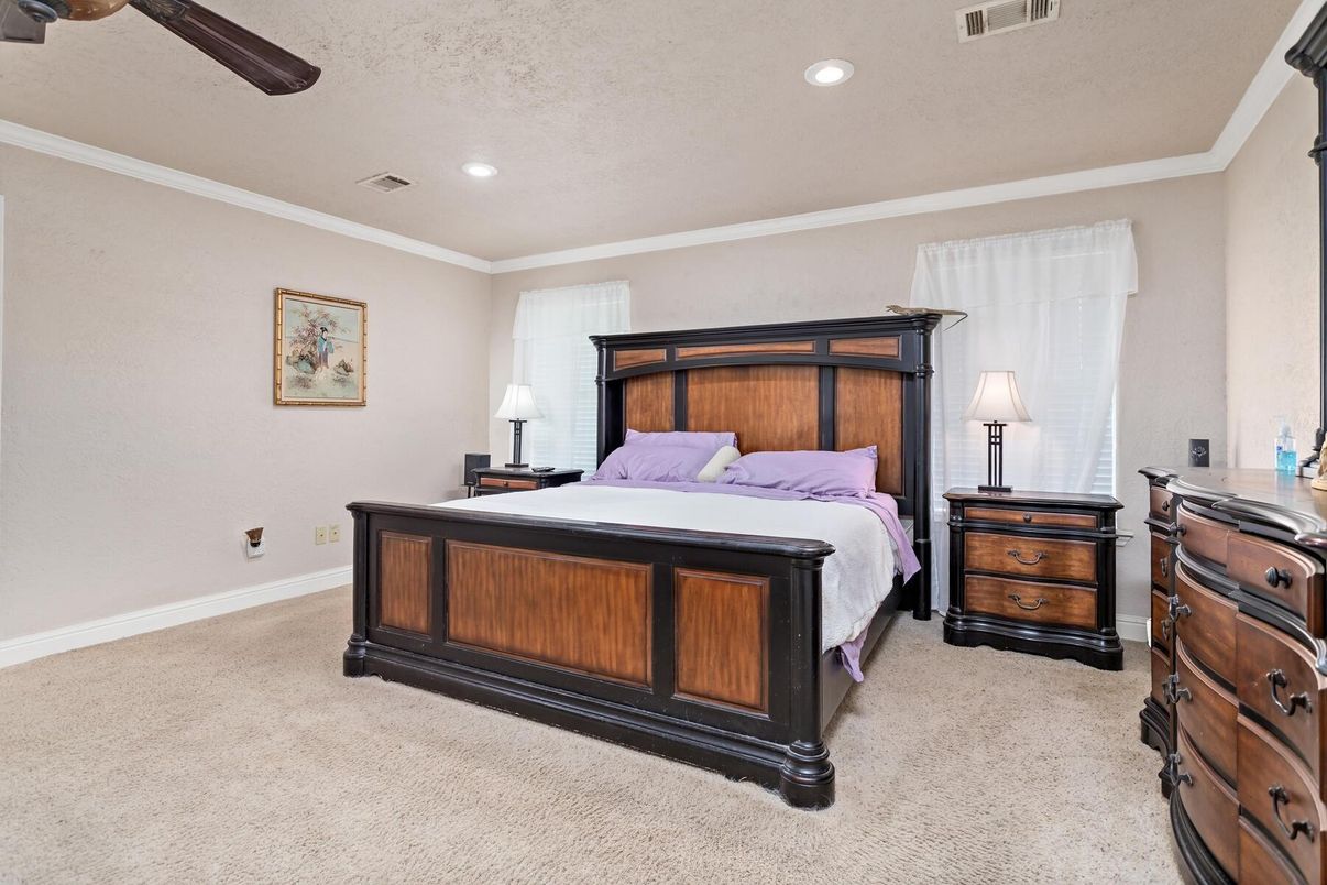 Bedroom, Interior, Recessed Lighting