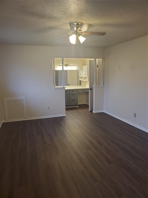 Interior, Kitchen, Wood Texture Flooring