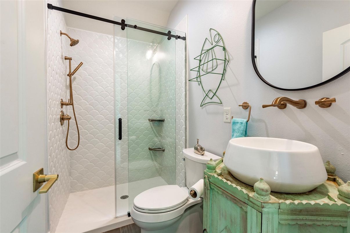Bathroom, Glass Shower, Interior