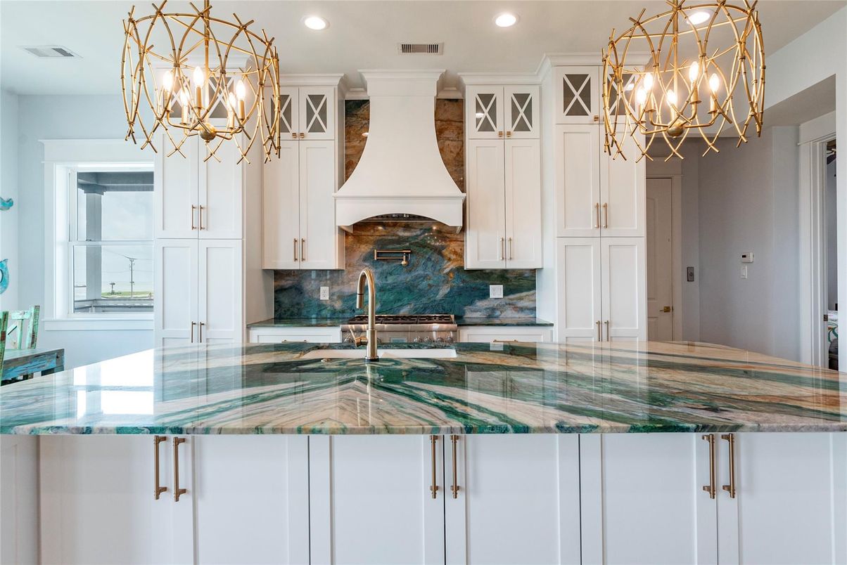 Chandelier, Interior, Kitchen, Recessed Lighting