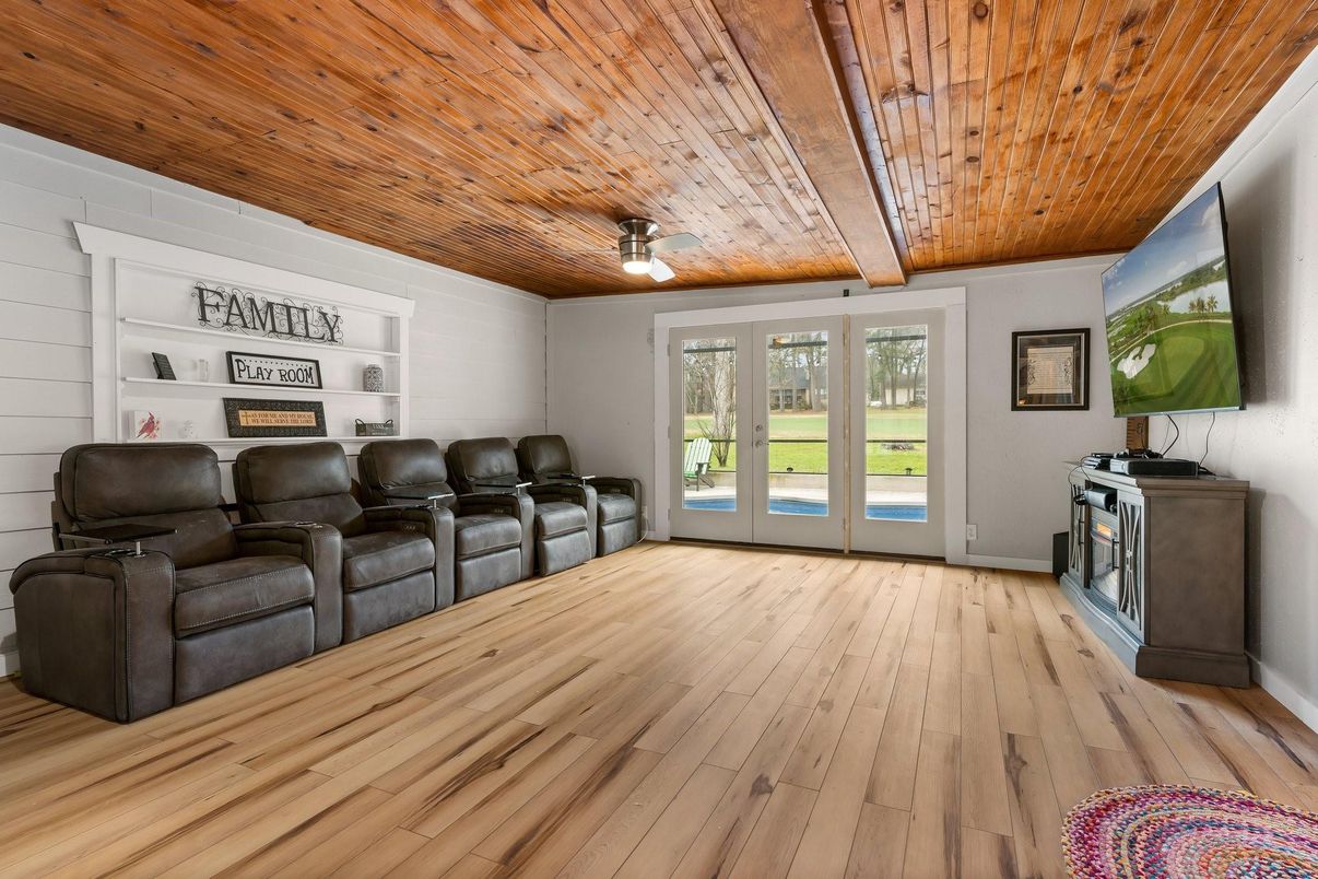 Interior, Living room, Wooden Ceilings, Wood Texture Flooring