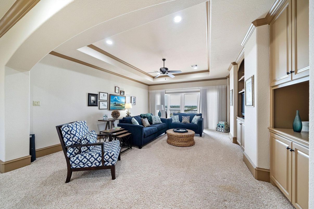 Interior, Living room, Recessed Lighting