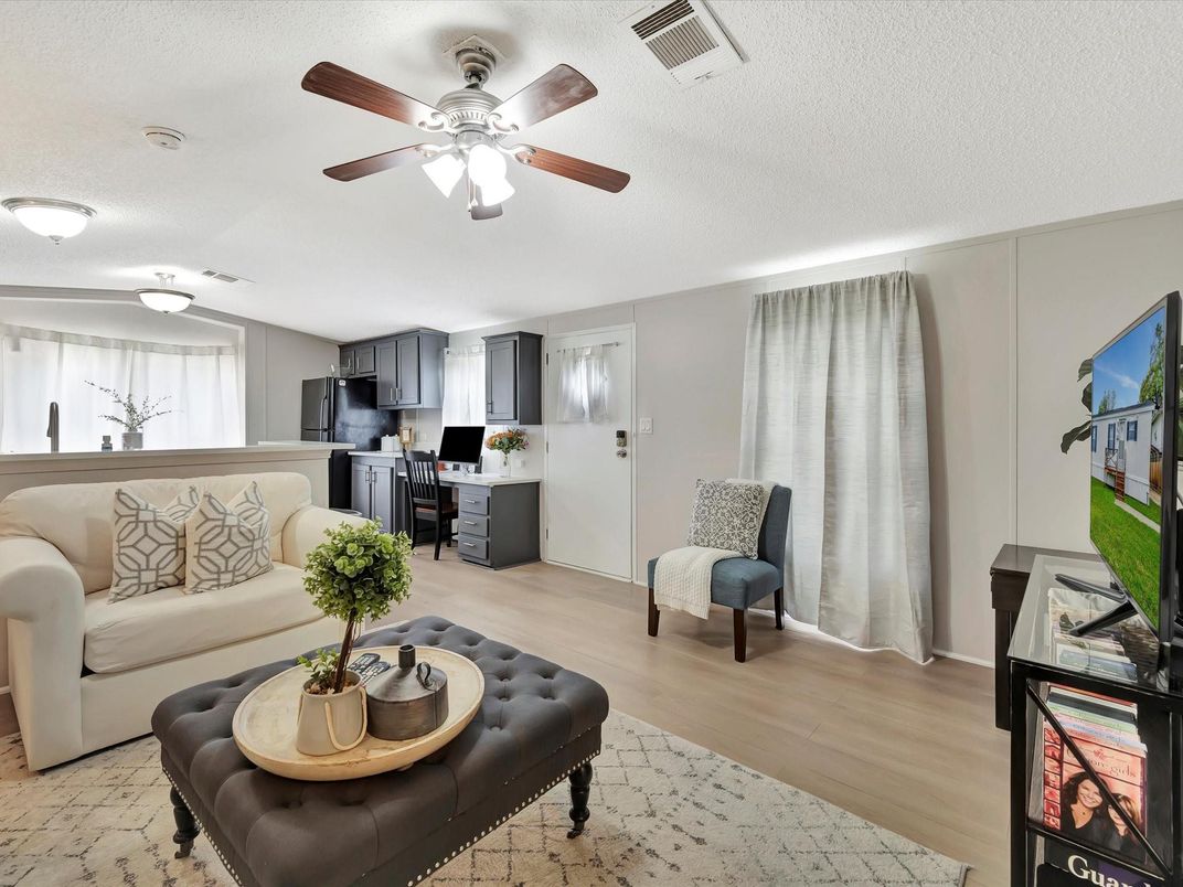 Interior, Kitchen, Living room, Wood Texture Flooring