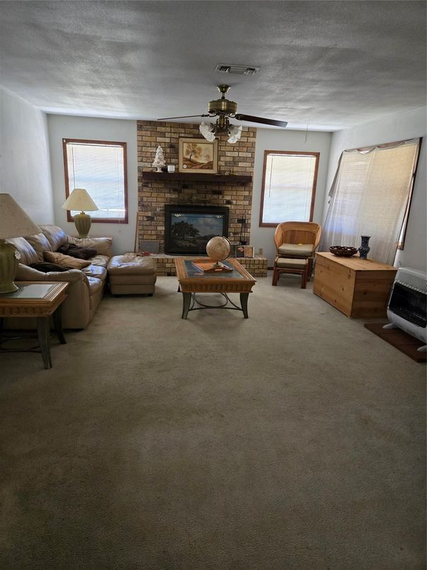 Fireplace, Interior, Living room, Stone Walls