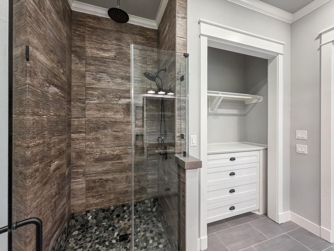 Bathroom, Glass Shower, Interior, Walk-in Closets