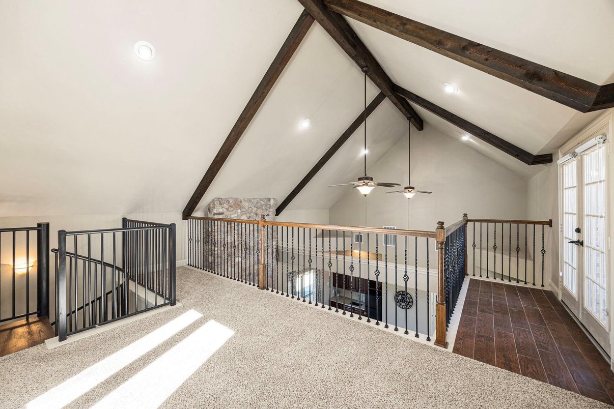 Interior, Recessed Lighting, Wooden Beams, Wood Texture Flooring
