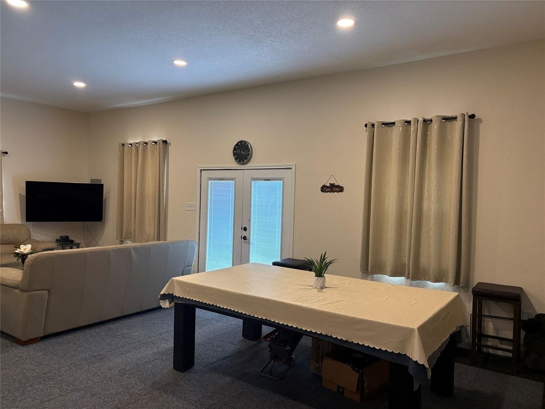 Dining room, Game Room, Interior, Recessed Lighting