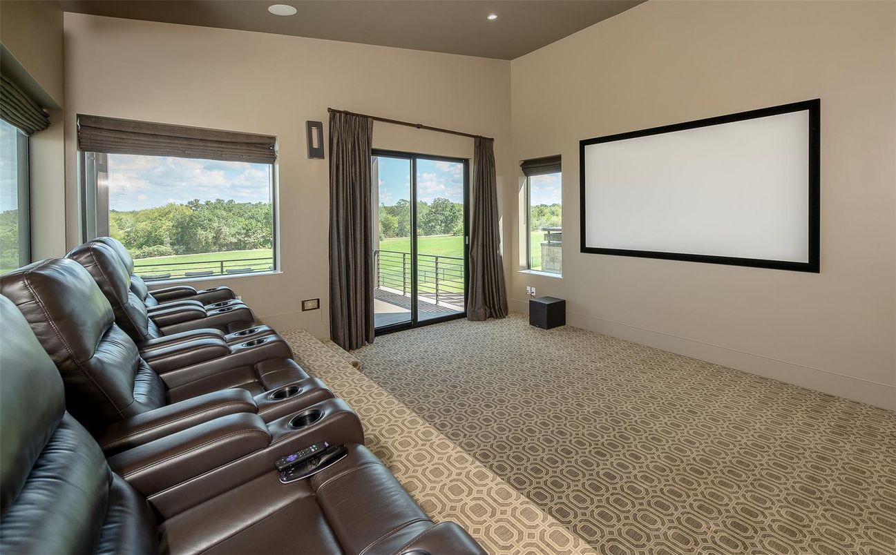 Home Theatre Room, Interior, Projection Screen, Recessed Lighting, Theatre Room