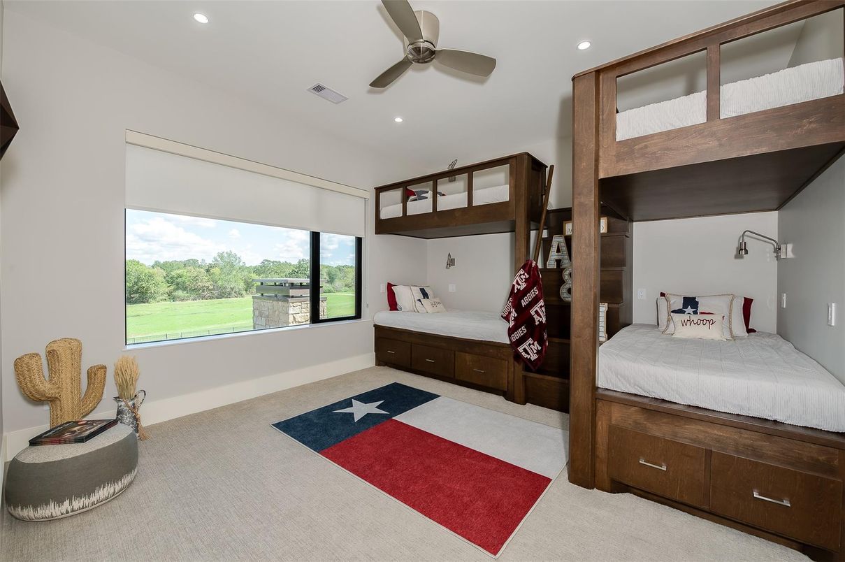 Bedroom, Interior, Recessed Lighting