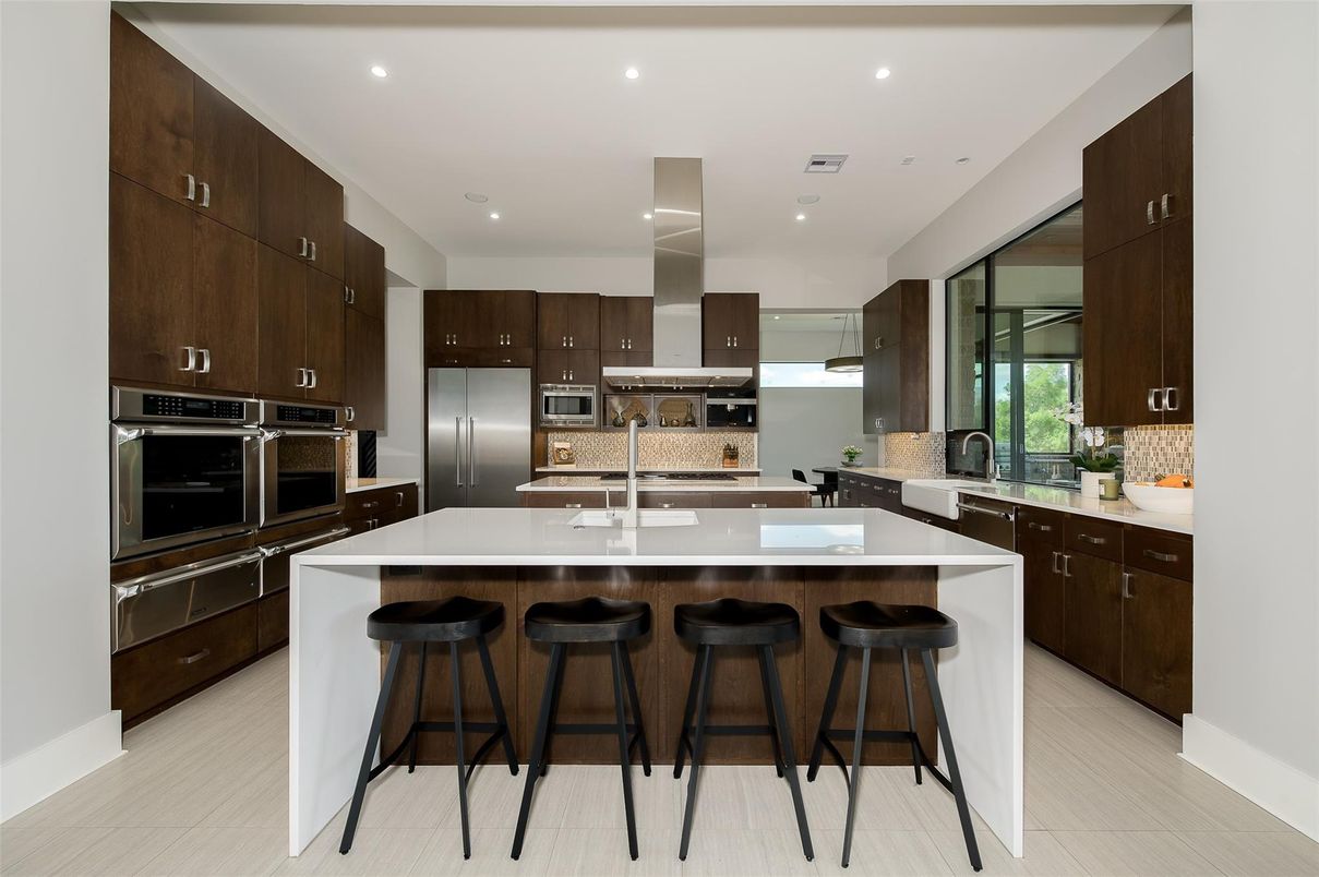 Interior, Kitchen, Recessed Lighting, Stainless Steel Appliances