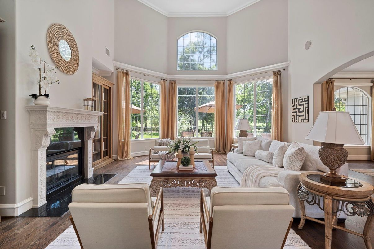 Fireplace, Interior, Living room, Wood Texture Flooring