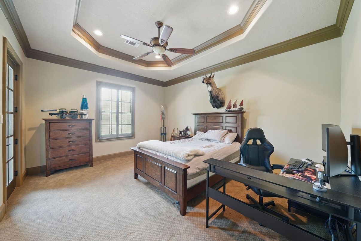 Bedroom, Home Office, Interior, Recessed Lighting