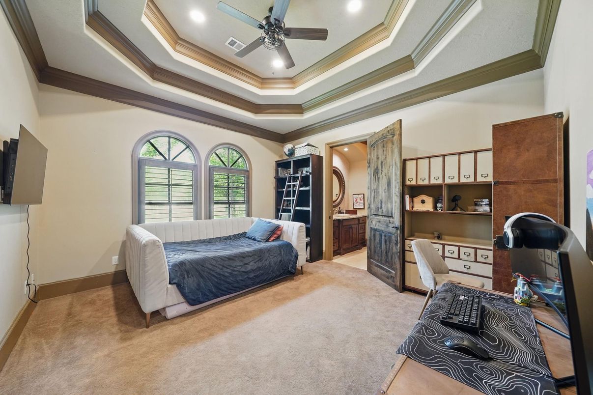 Home Office, Interior, Recessed Lighting