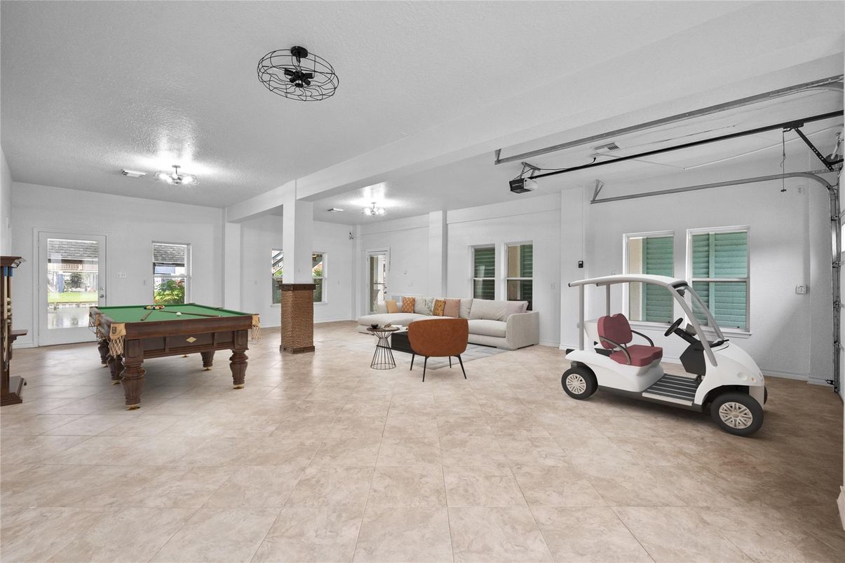 Billiard Table, Game Room, Interior