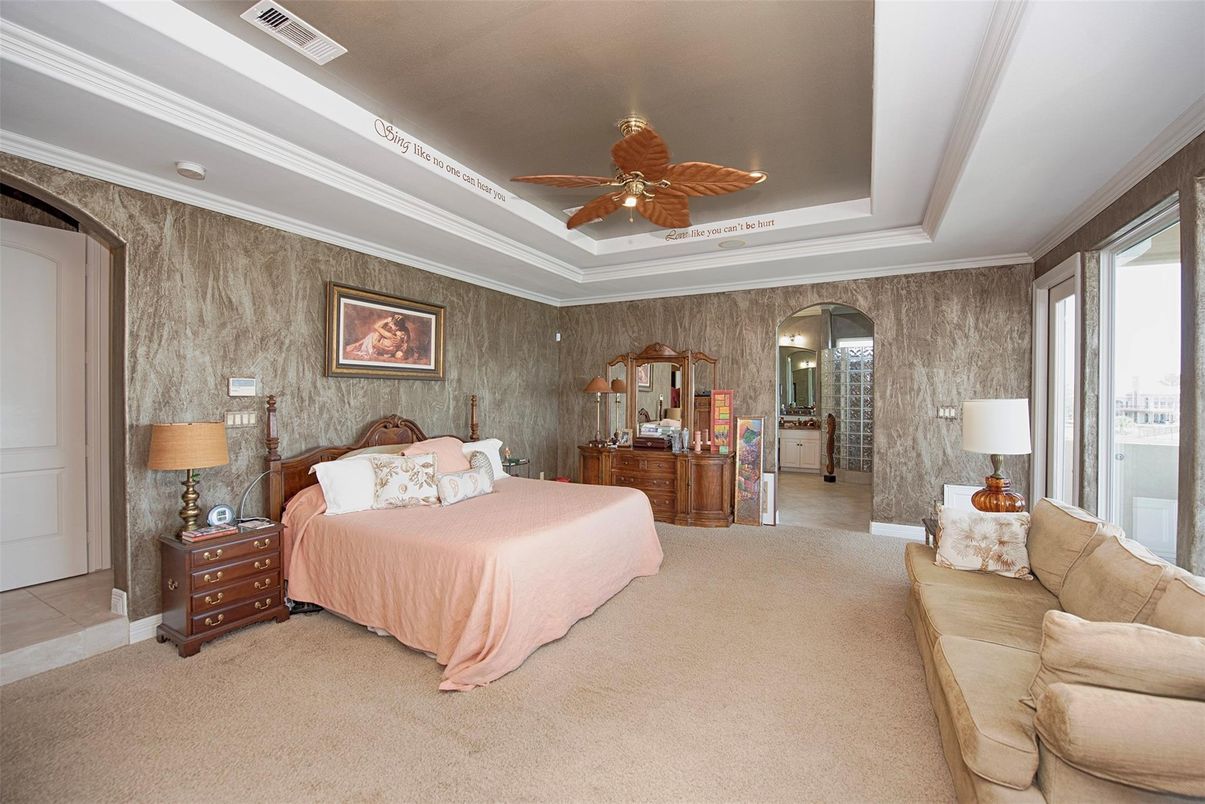 Bedroom, Interior, Recessed Lighting