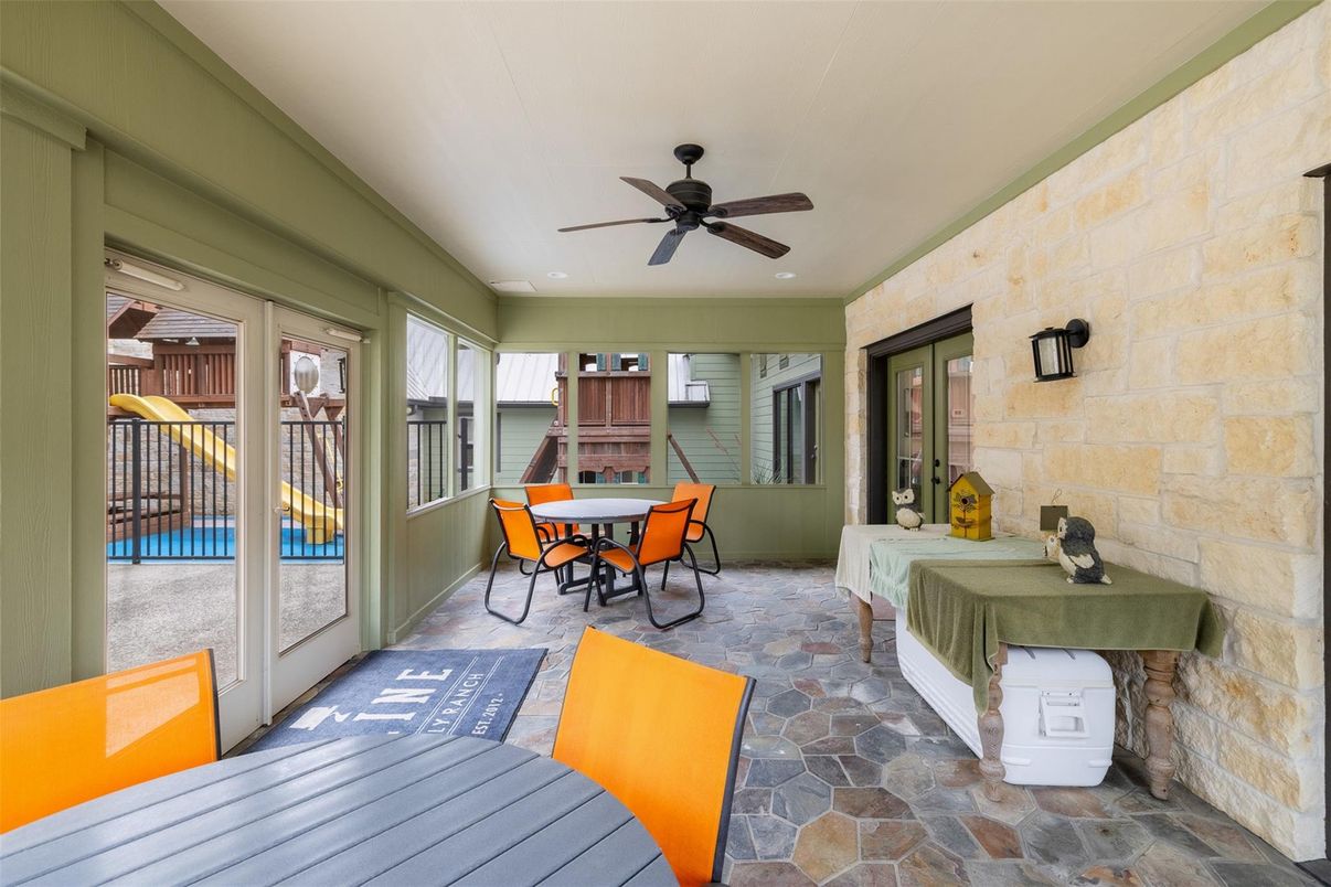 Dining room, Interior, Stone Walls