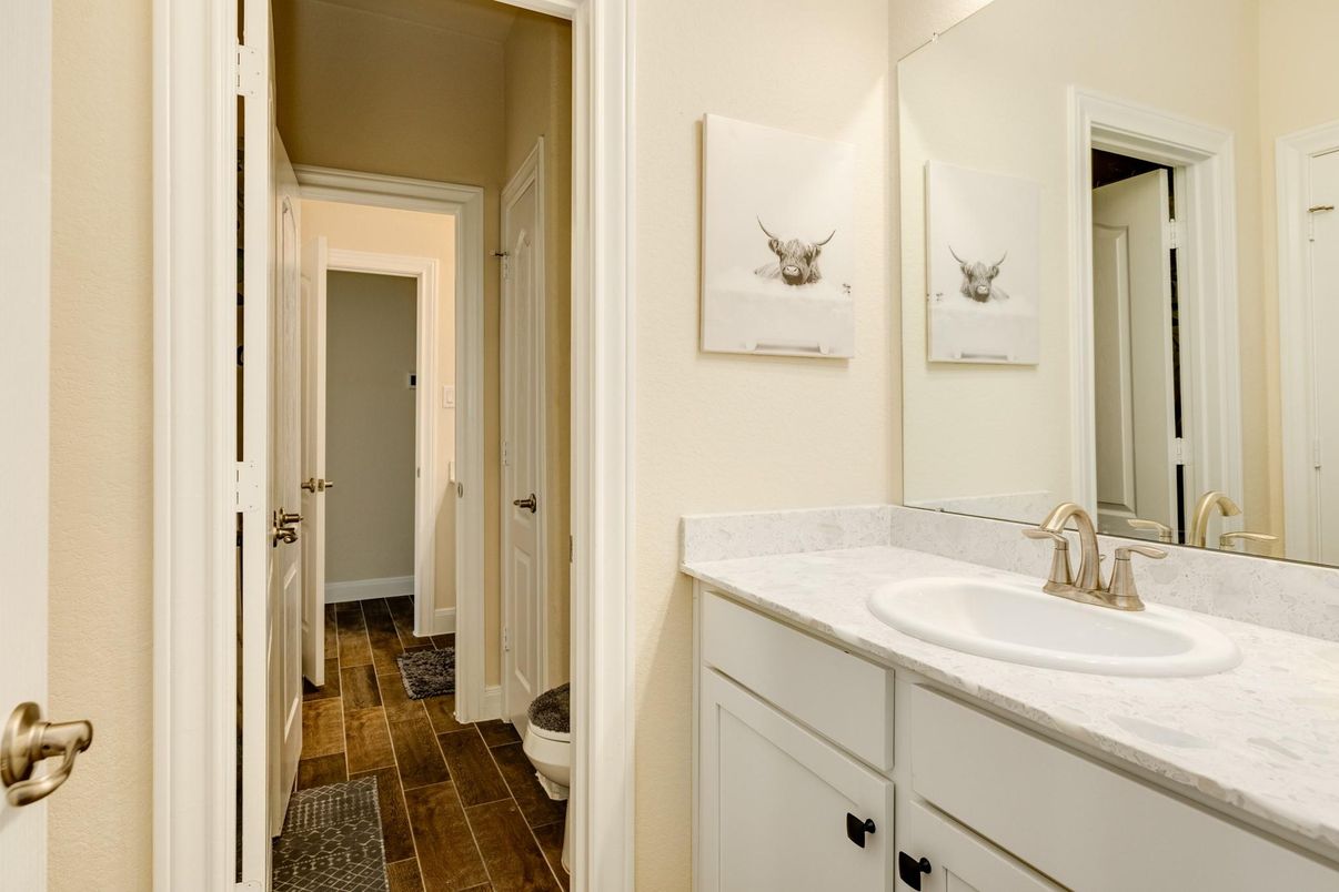 Bathroom, Interior, Wood Texture Flooring
