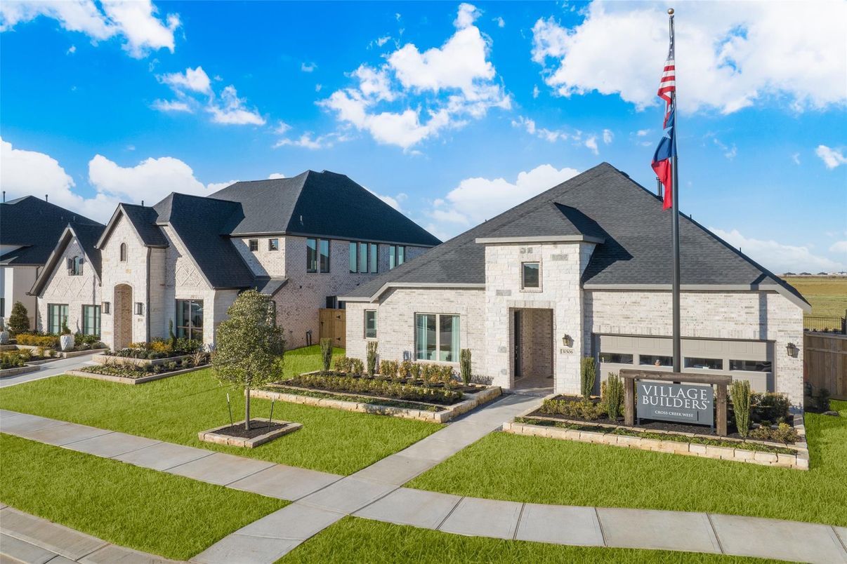 Attached, Exterior, Facade, Brick Facade, French Provincial