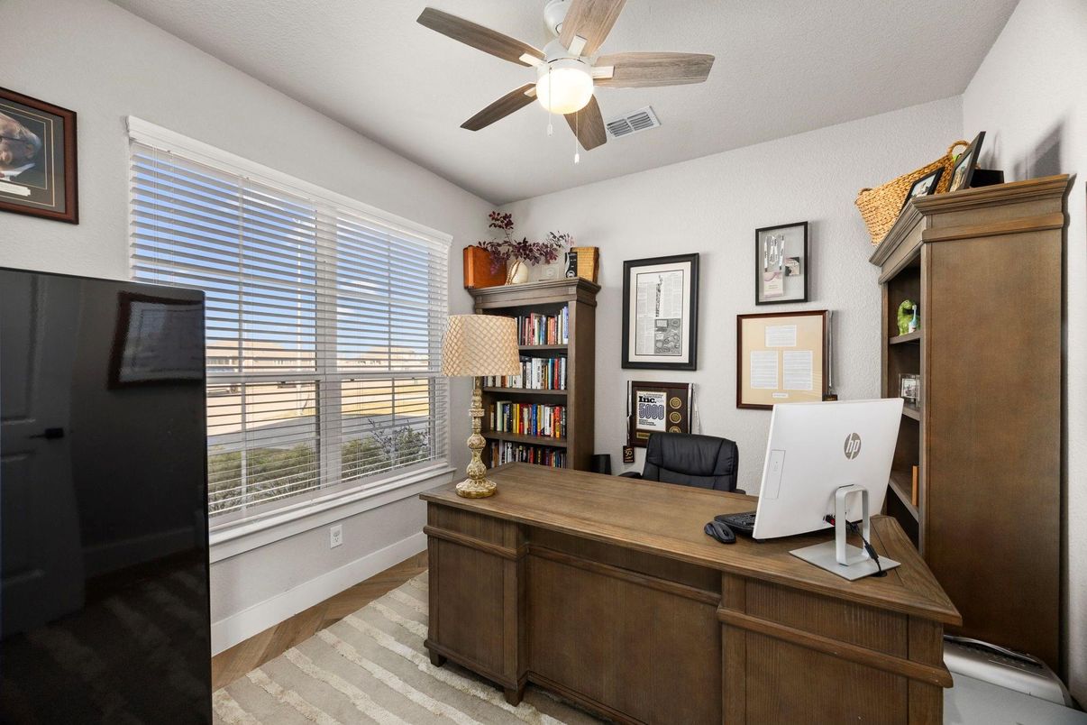 Home Office, Interior, Wood Texture Flooring
