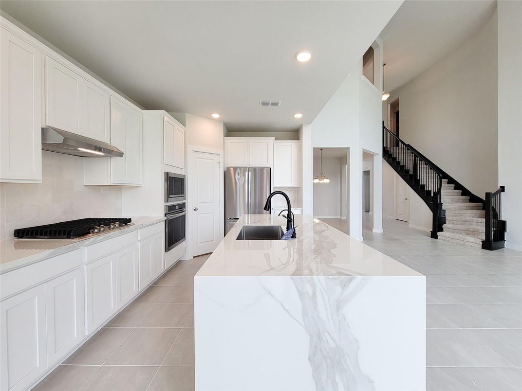 Interior, Kitchen, Pendant Lights, Recessed Lighting, Stainless Steel Appliances