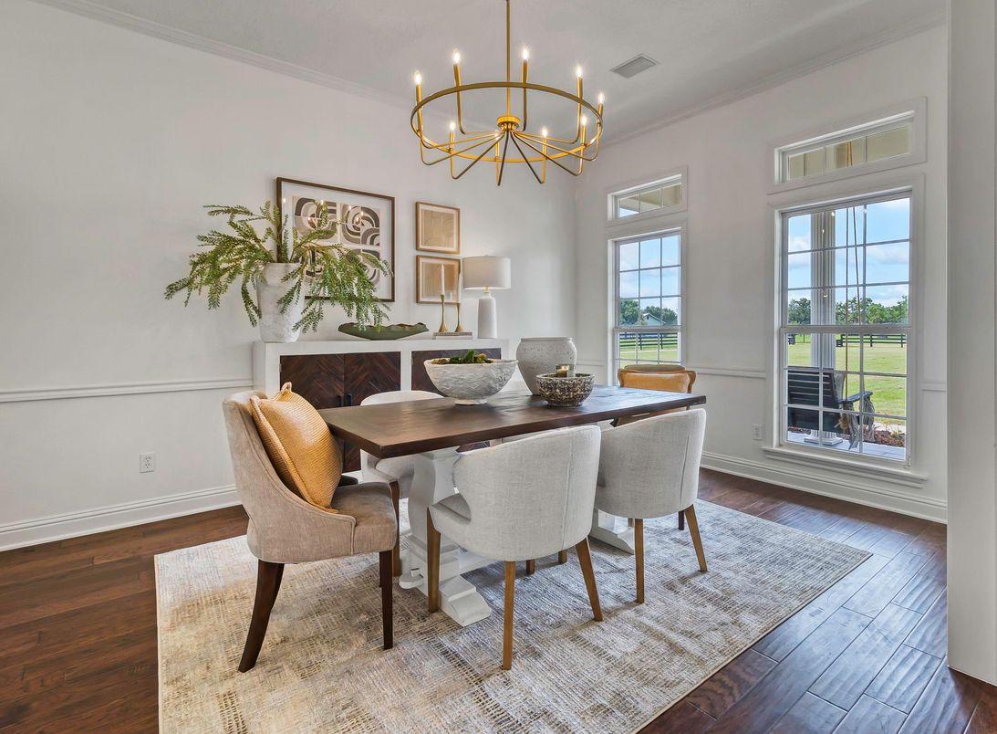 Chandelier, Dining room, Interior, Pendant Lights, Wood Texture Flooring