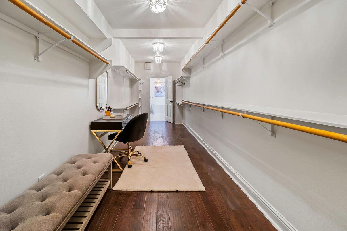 Home Office, Interior, Walk-in Closets, Wood Texture Flooring