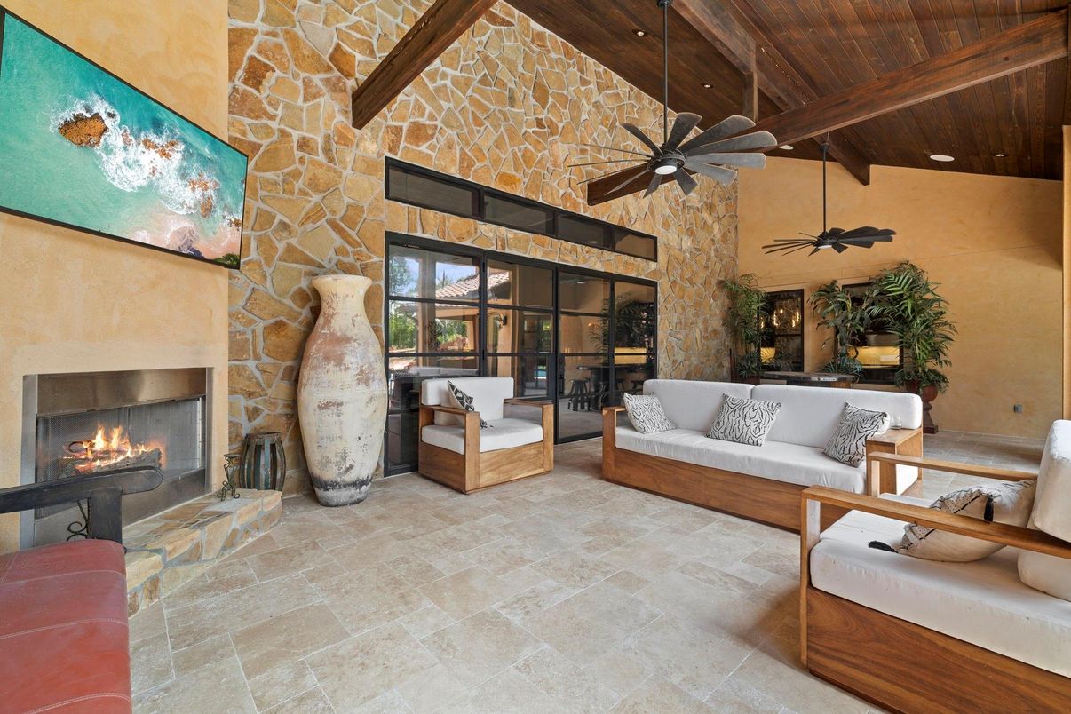 Fireplace, Interior, Living room, Stone Walls, Wooden Beams, Wooden Ceilings