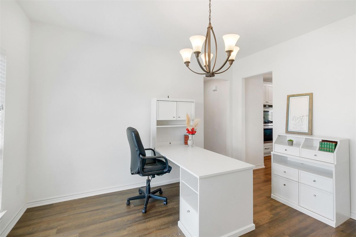 Chandelier, Home Office, Interior, Kitchen, Wood Texture Flooring