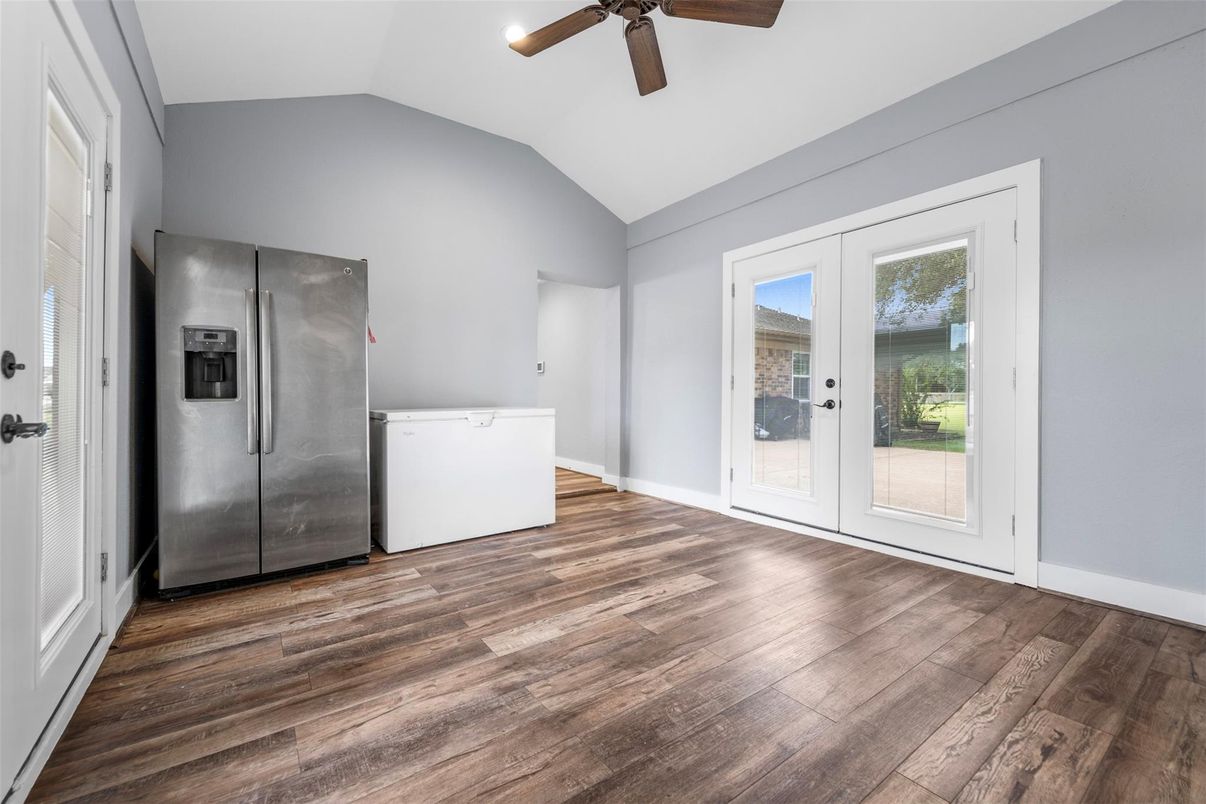 Interior, Kitchen, Wood Texture Flooring