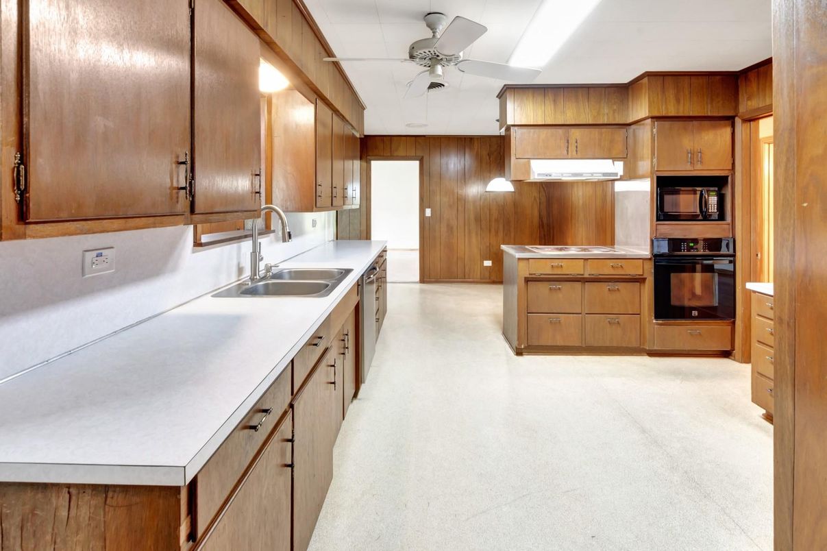 Interior, Kitchen, Wooden Walls