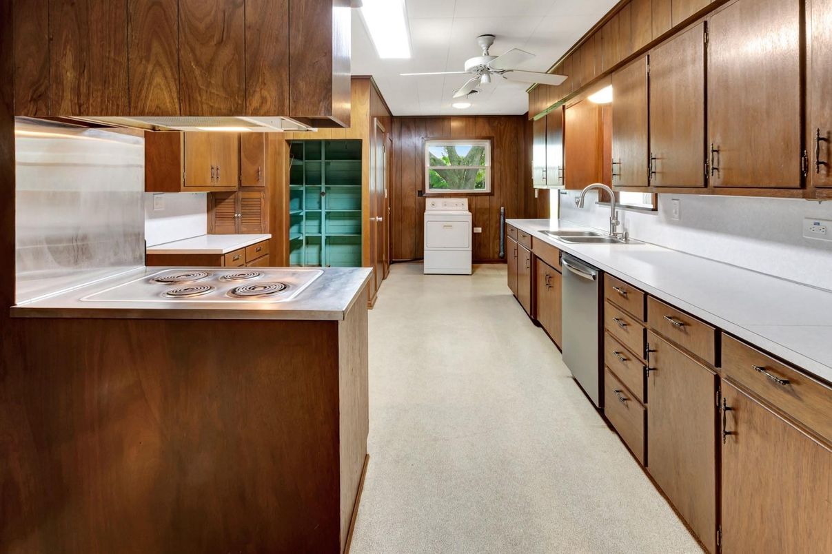 Interior, Kitchen, Wooden Walls