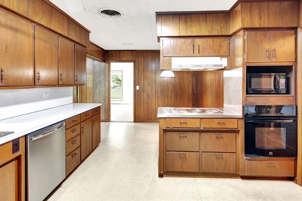Interior, Kitchen, Wooden Walls