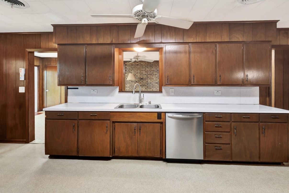 Interior, Kitchen, Wooden Walls