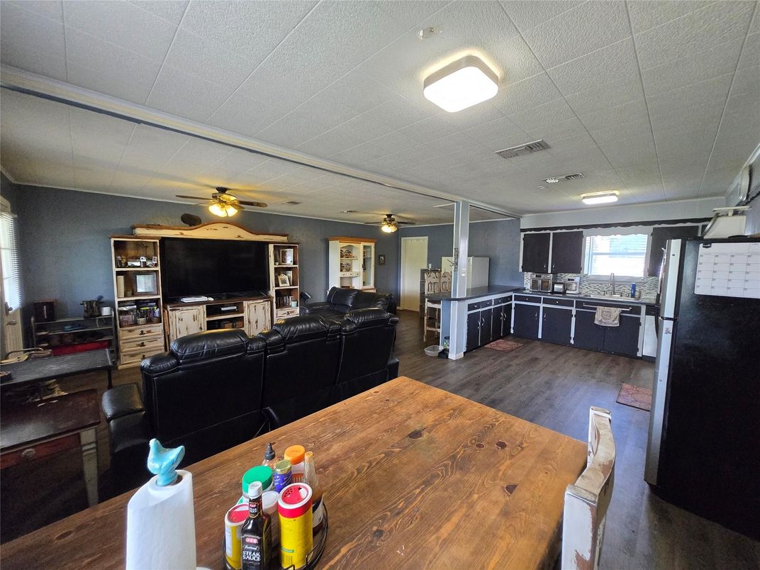 Interior, Kitchen, Living room, Wood Texture Flooring