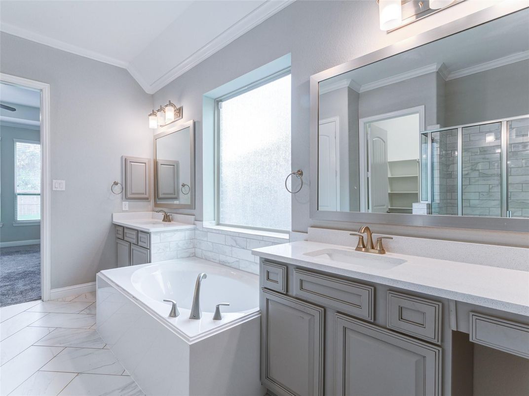Bathroom, Dual Sink Vanities, Interior, Marble