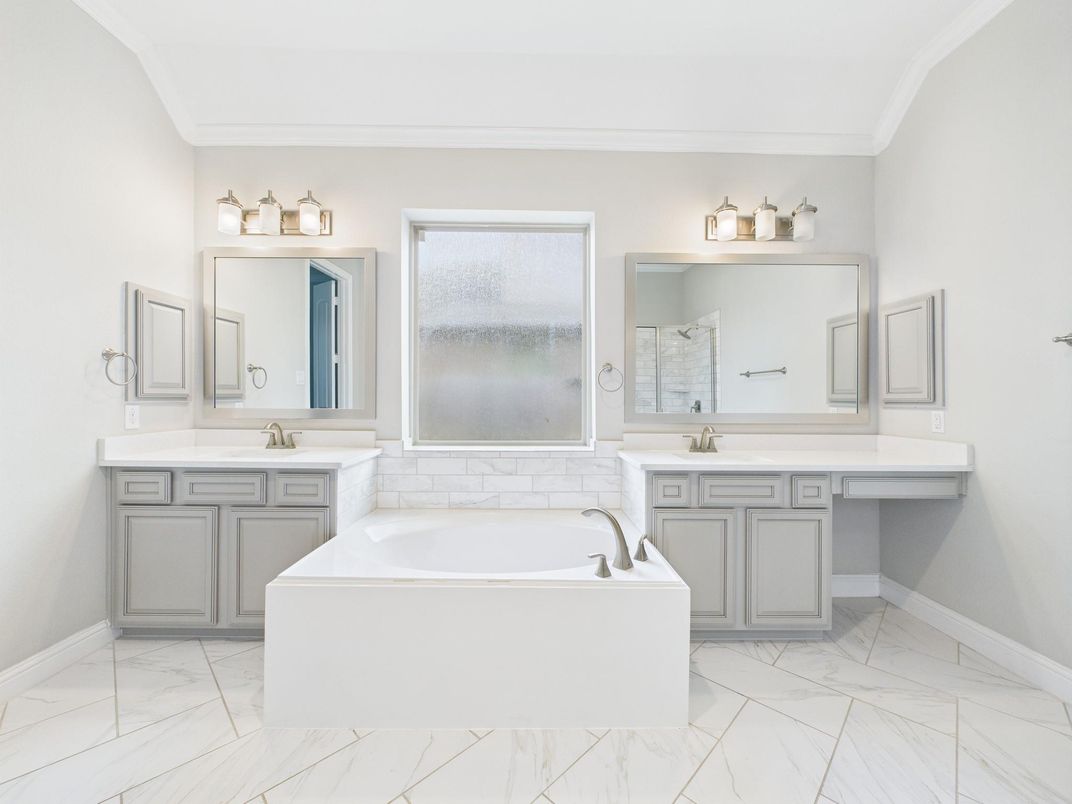 Bathroom, Dual Sink Vanities, Interior, Marble